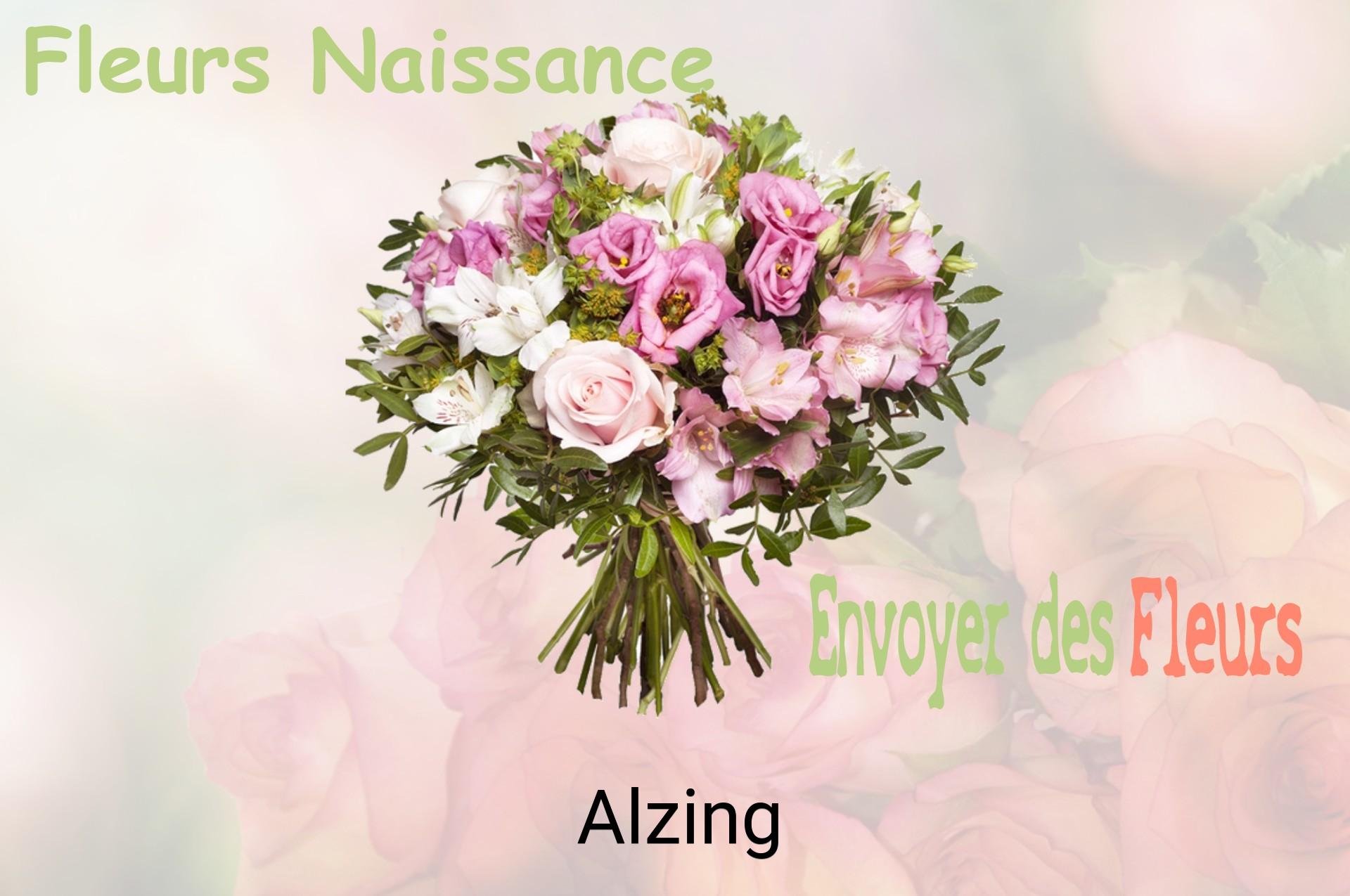 Bouquet de fleurs de naissance livré à Alzing